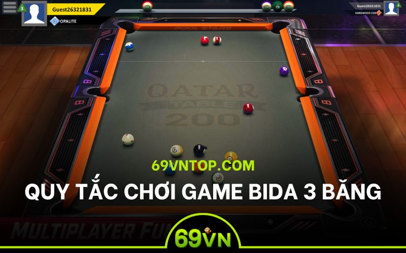 Quy tắc chowigame bida 3 băng