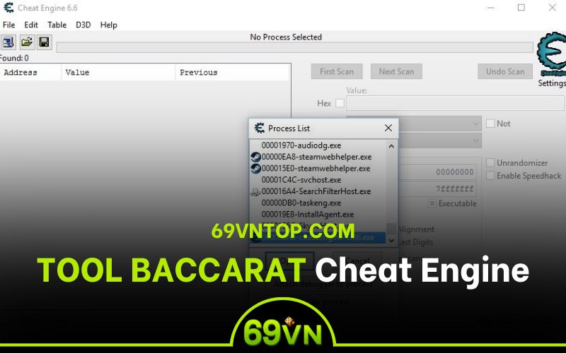 Cheat Engine tool Baccarat uy tín, chất lượng hàng đầu hiện nay